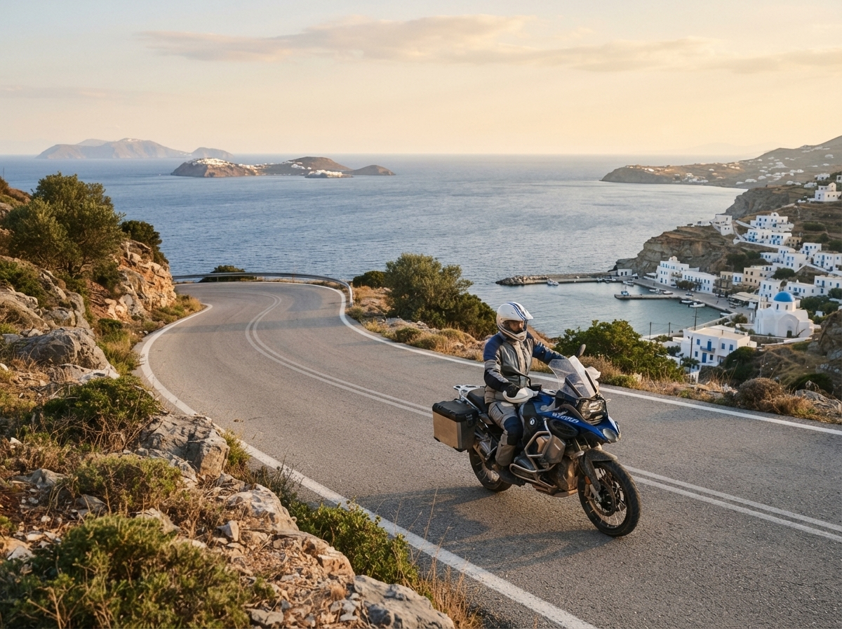 Voyage à moto en Grèce – 2 semaines d’aventure avec Monsieur Pingouin